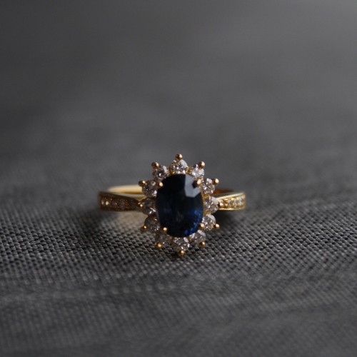 IMG_2096 2.05 ct The Royal Sunburst Sapphire Ring - Image 1