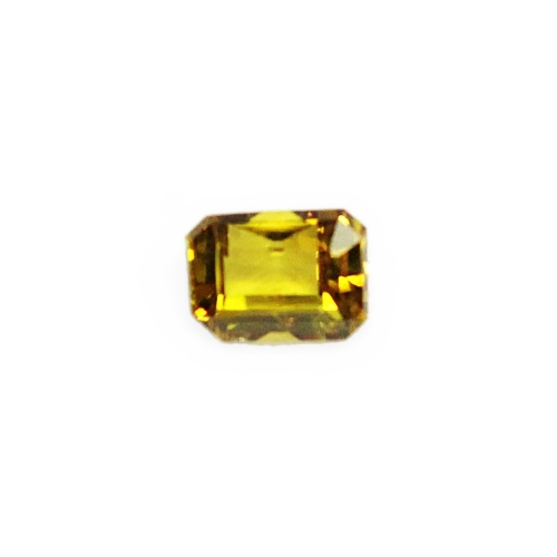 IMG_8383_ENHANCED_2X 2.32 ct Emerald Cut Vibrant Olive Yellow Sapphire - Image 1